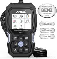 ancel bz700 professional obd2 scanner: advanced diagnostic reset tool for mercedes benz sprinter smart | reads/erases transmission abs srs airbag sas tpms error codes | diesel car engine obd code reader логотип