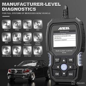 img 3 attached to ANCEL BZ700 Professional OBD2 Scanner: Advanced Diagnostic Reset Tool for Mercedes Benz Sprinter Smart | Reads/Erases Transmission ABS SRS Airbag SAS TPMS Error Codes | Diesel Car Engine OBD Code Reader