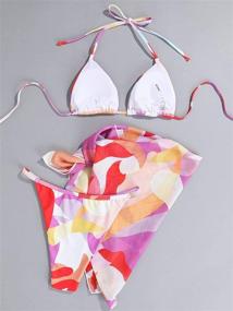 img 3 attached to 👙 WDIRARA Women's Printed Multicolored Swimsuit - Stylish Swimwear for Ladies