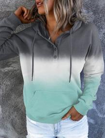 img 1 attached to FARORO Women'S Hooded Sweatshirts | Pullover Hoodies For Casual Sports | Button Down Top With Pockets