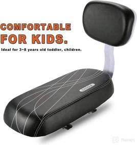 img 3 attached to 🚲 RANDDER Back Bike Seat: Comfortable Rear Cushion for Riding with Kids