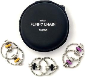img 4 attached to PILPOC Flippy Chain Fidget Toy: Your Ultimate Solution For Stress Reduction And Improved Focus