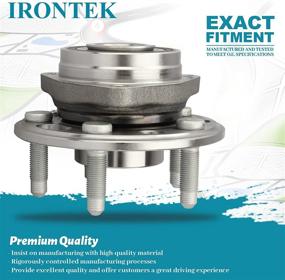 img 1 attached to IRONTEK Front/Rear Wheel Bearing & Wheel Hub Assembly 513288 for Chevy Impala 2014-2017, Malibu 2013-2016, Equinox 2010-2016, Buick Regal/Lacrosse 2011-2016, Cadillac XTS, GMC Terrain, Saab 9-5 - W/ABS