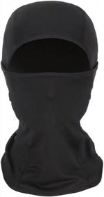 img 4 attached to Lightweight Full-Face Sun Hood For Skiing, Biking, And Climbing | UV Protection Balaclava Mask For Motorcycle And Running
