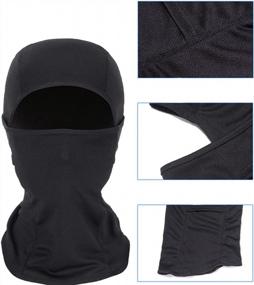 img 1 attached to Lightweight Full-Face Sun Hood For Skiing, Biking, And Climbing | UV Protection Balaclava Mask For Motorcycle And Running