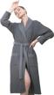 indulge in luxury: women's ultra soft waffle hooded robe with piping for spa and sleepwear logo