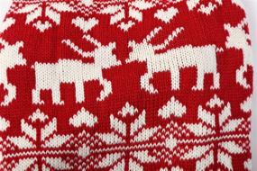 img 1 attached to 🎅 Medium M Size Festive Reindeer Holiday Dog Sweater in Red for Christmas