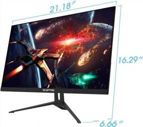 img 3 attached to 🖥️ Sceptre E248B-FWS168: 165Hz DisplayPort Monitor with FreeSync, Blue Light Shift, and Edgeless Design