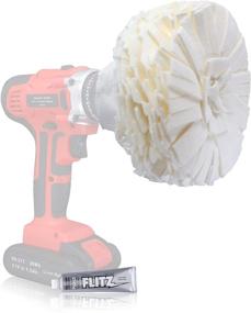 img 4 attached to 🔧 Flitz Buff Ball Car Buffer Drill Attachment - Self-Cooling Design, Scratch-Prevention, Universal Surface Buffing and Polishing Tool - 5 Inch, White (PB101-50A)