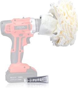 img 2 attached to 🔧 Flitz Buff Ball Car Buffer Drill Attachment - Self-Cooling Design, Scratch-Prevention, Universal Surface Buffing and Polishing Tool - 5 Inch, White (PB101-50A)