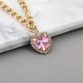 img 2 attached to SOGAYU Rhinestone Heart Pendant Cat Necklace Collar: Lightweight & Adjustable Diamond-embellished Costume Accessories for Kittens, Puppies, and Small Dogs. Perfect for Wedding, Birthday Parties, and Cute Girl Pet Ensembles!