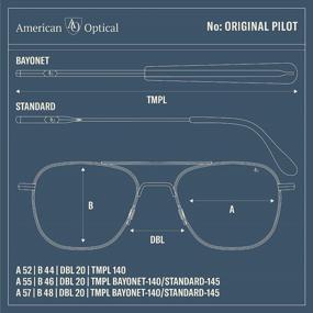 img 1 attached to AO Original Pilot SkyMaster Sunglasses: A Classic Aviator Style for Exceptional Eye Protection and Style