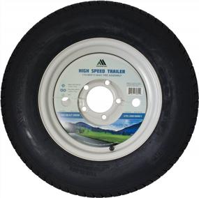 img 3 attached to Replace Your Carry-On Trailer Tire With MARASTAR ST175/80D13 LRC High Speed Trailer Tire Assembly