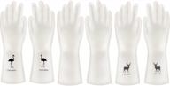 3 pairs of kingfinger rubber latex dishwashing/cleaning gloves for superior cleaning experience logo