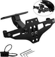 🏍️ ubuymotor universal motorcycle fender eliminator: cnc aluminum license plate bracket for kawasaki, yamaha, suzuki, ducati, bmw логотип