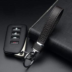 img 3 attached to Sophisticated Ancicraft Leather Keychain - The Ultimate Accessory For Stylish Women And Men