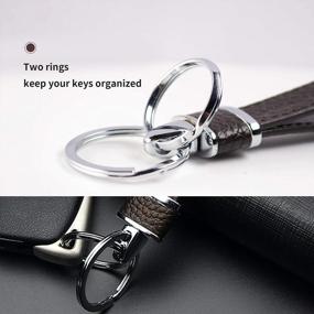img 1 attached to Sophisticated Ancicraft Leather Keychain - The Ultimate Accessory For Stylish Women And Men