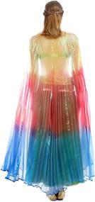 img 2 attached to Transform Your Belly Dance With IMucci'S 360 Degree Isis Angel Wings - Vibrant Colors And Portable Telescopic Sticks For All Ages