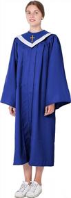 img 4 attached to Unisex Classic Matte Choir Robe And Stole Package By Ivyrobes