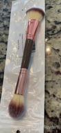img 1 attached to Double Ended Makeup Brush Set For Liquid, Powder And Concealer - KINGMAS Foundation Blending Brush, Cream Cosmetics And Blush Brush (B01-Black) review by Ron Kishore