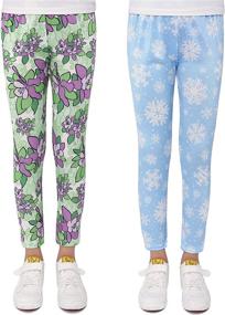 img 4 attached to 🦋 Butterfly5 Printed ModaIoo Stretch Leggings: Trendy Girls' Clothing for Fashionable Comfort