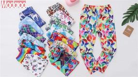 img 2 attached to 🦋 Butterfly5 Printed ModaIoo Stretch Leggings: Trendy Girls' Clothing for Fashionable Comfort