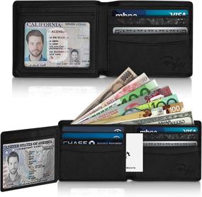 img 3 attached to 👝 Enhanced Bifold Men's Wallet for Travel - Expanded Capacity, Ideal for Wallets, Card Cases & Money Organizers