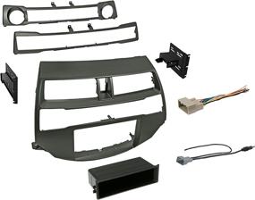 img 1 attached to 🚗 2008-2012 Honda Accord Double DIN Dash Kit with Antenna Adapter & Harness (Metallic Taupe) - Compatible with All Trim Levels