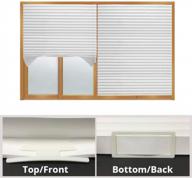 jiffy blinds cordless pleated light filtering, room darkening or fabric instant shades 36x72 and 48x72 - white logo