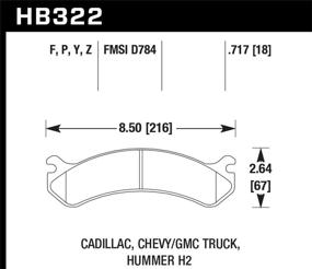 img 1 attached to 🦅 Hawk Performance HB322Y.717 LTS Brake Pad: Unmatched Performance and Longevity