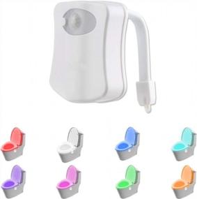 img 4 attached to ALEDECO Toilet Night Light With Motion Sensor And 8-Color Changes, Auto-Activated Bathroom Bowl Light For Humans - Ideal Home Toilet Light Solution