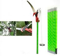 26ft extendable tree pruner pole saw set for trimming and cutting branches, loppers & hand saws for shearing garden tools logo
