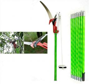 img 4 attached to 26Ft Extendable Tree Pruner Pole Saw Set For Trimming And Cutting Branches, Loppers & Hand Saws For Shearing Garden Tools