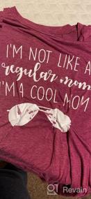 img 2 attached to Женская футболка с круглым вырезом - забавная поговорка «Я не похожа на обычную маму, я крутая мама»