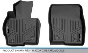 img 1 attached to 🚗 Черные коврики MAXLINER для Mazda CX-5 2013-2016 - комплект для переднего ряда