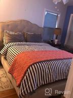 img 1 attached to Queen White Comforter Set By CLOTHKNOW - Tufted Jacquard Boho Farmhouse Bed Bedding For Women & Men review by Dennis Brinson