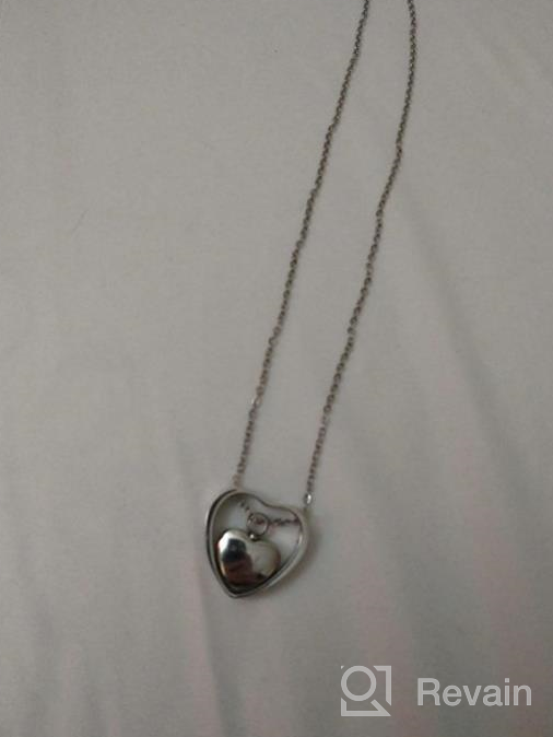 img 1 attached to 💔 XUEERMEI Heart Cremation Urn Necklace: A Forever Keepsake for Ashes, No Longer by My Side But Always in My Heart review by Roy Reeves