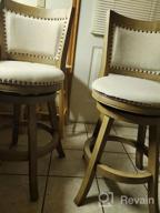 img 1 attached to 29-Inch Boraam Melrose Barstool In Driftwood Wire-Brush And Ivory - 1 Pack review by Deep Echemendia