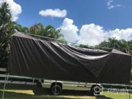 img 1 attached to TANG Sunshades Depot 8 X 10 Feet Super Heavy Duty 16 Mil Waterproof Brown Tarp Multi Purpose Waterproof Poly Tarp Cover Reinforced Rip-Stop With Grommets review by Richard Mangum