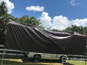 img 5 attached to TANG Sunshades Depot 8 X 10 Feet Super Heavy Duty 16 Mil Waterproof Brown Tarp Multi Purpose Waterproof Poly Tarp Cover Reinforced Rip-Stop With Grommets