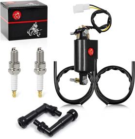 img 4 attached to 🔥 High-Performance MOTO1988 Ignition Coil and Spark Plug Set for HONDA CB250 CB400 CB450 CM400 CM450 1979-1985