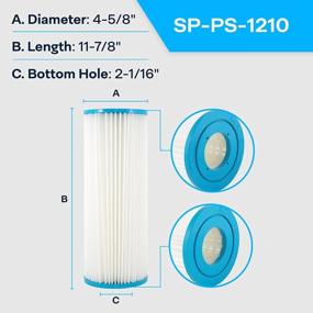 img 3 attached to Hayward C-120 Micro Star Clear Сменный фильтрующий картридж для бассейна - SpiroPure C120-RE, CX120-RE, Pleatco PA12, Unicel C-4312, Filbur FC-1210 Фильтр для спа-бассейна с гидромассажем.