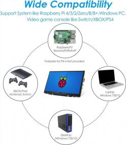 img 2 attached to HMTECH 7" Raspberry Pi Monitor - Wall Mountable, Portable Gaming Monitor, PS4 Display, 60Hz HDMI