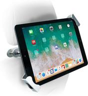 📲 slide-adjustable car tablet mount: cta headrest-secured holder for ipad 10.2", ipad pro 12.9", galaxy tab s2, and more – fits 7-14” tablets (pad-chts) logo