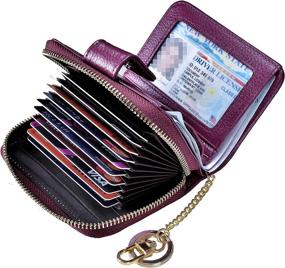 img 4 attached to Beurlike Womens Organizer Leather Security Women's Handbags & Wallets ~ Wallets