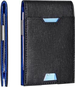 img 4 attached to Optimized Men's Bifold Wallet with Money Clip | Wallets, card cases, and money organizers for men