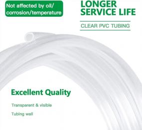 img 2 attached to Clear Plastic PVC Vinyl Tubing 5/8" ID X 3/4" OD 32.8FT Heavy Duty Industrial Grade BPA Free