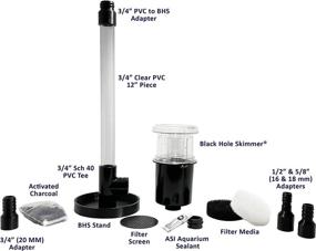 img 3 attached to Optimized Surface Skimmers for Aquariums: Black Hole Skimmers