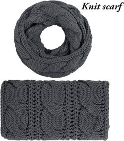 img 3 attached to 🧣 Warm & Stylish: Aneco Winter Knitted Beanie Stretch for Women's Accessories - Scarves & Wraps Collection