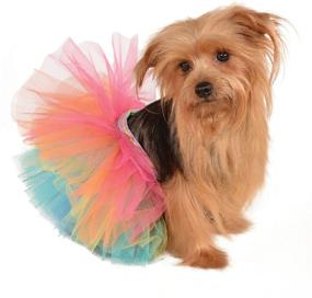 img 4 attached to Vibrant Rainbow Tutu for Pets - Medium/Large by Rubie's